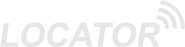Locator text logo